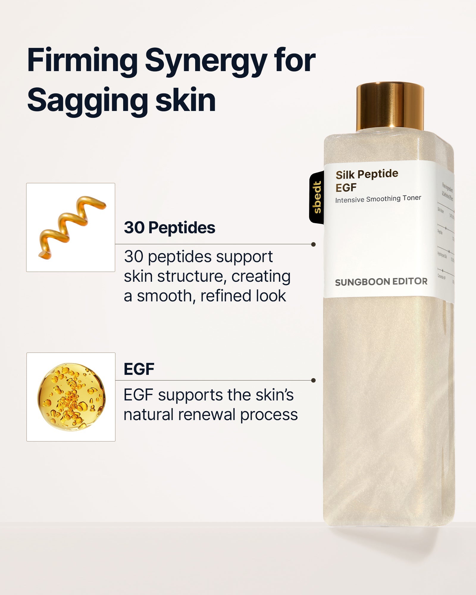 Silk Peptide EGF toner formula detail
