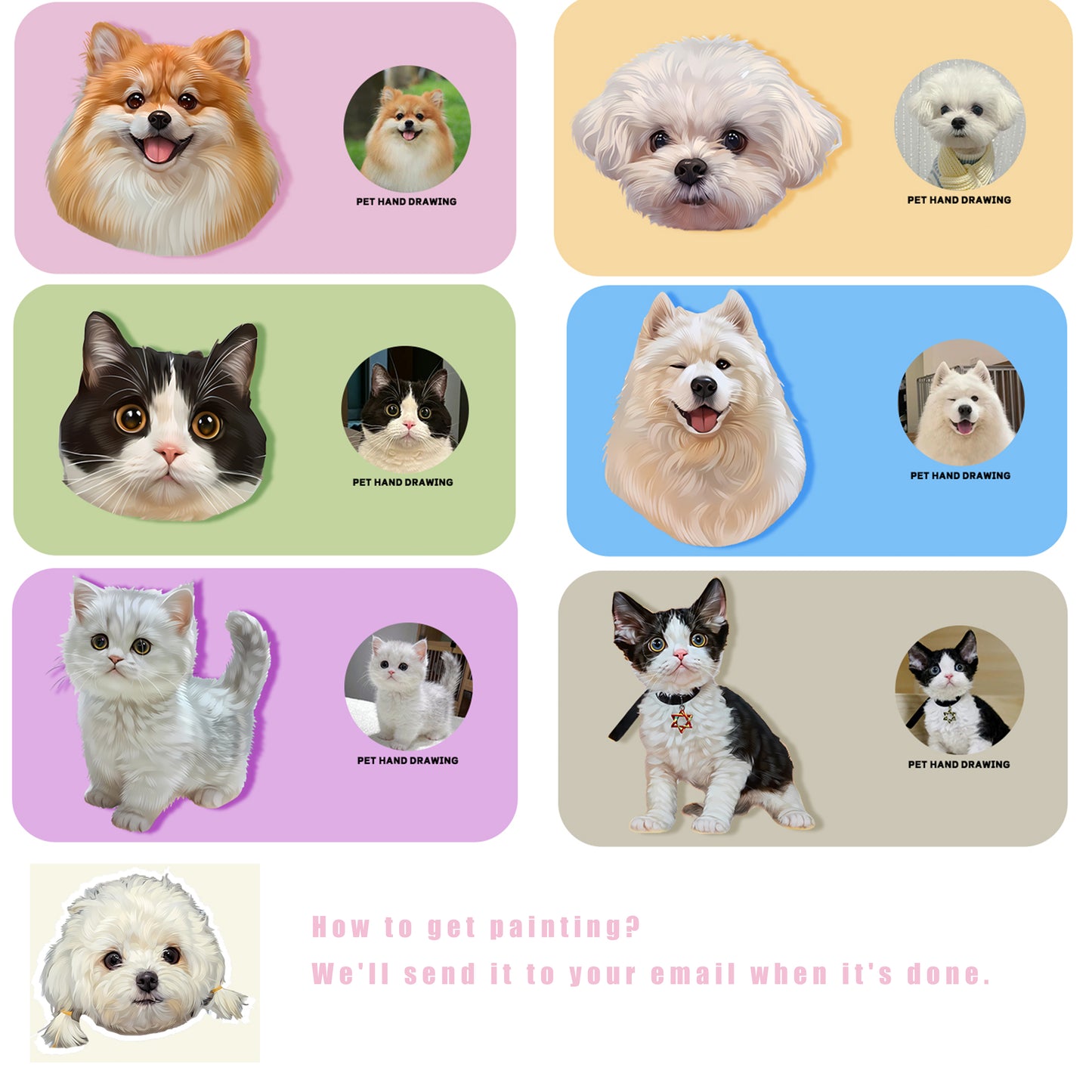 Personalized Pet Artwork - Digital Download - MEOWZLE
