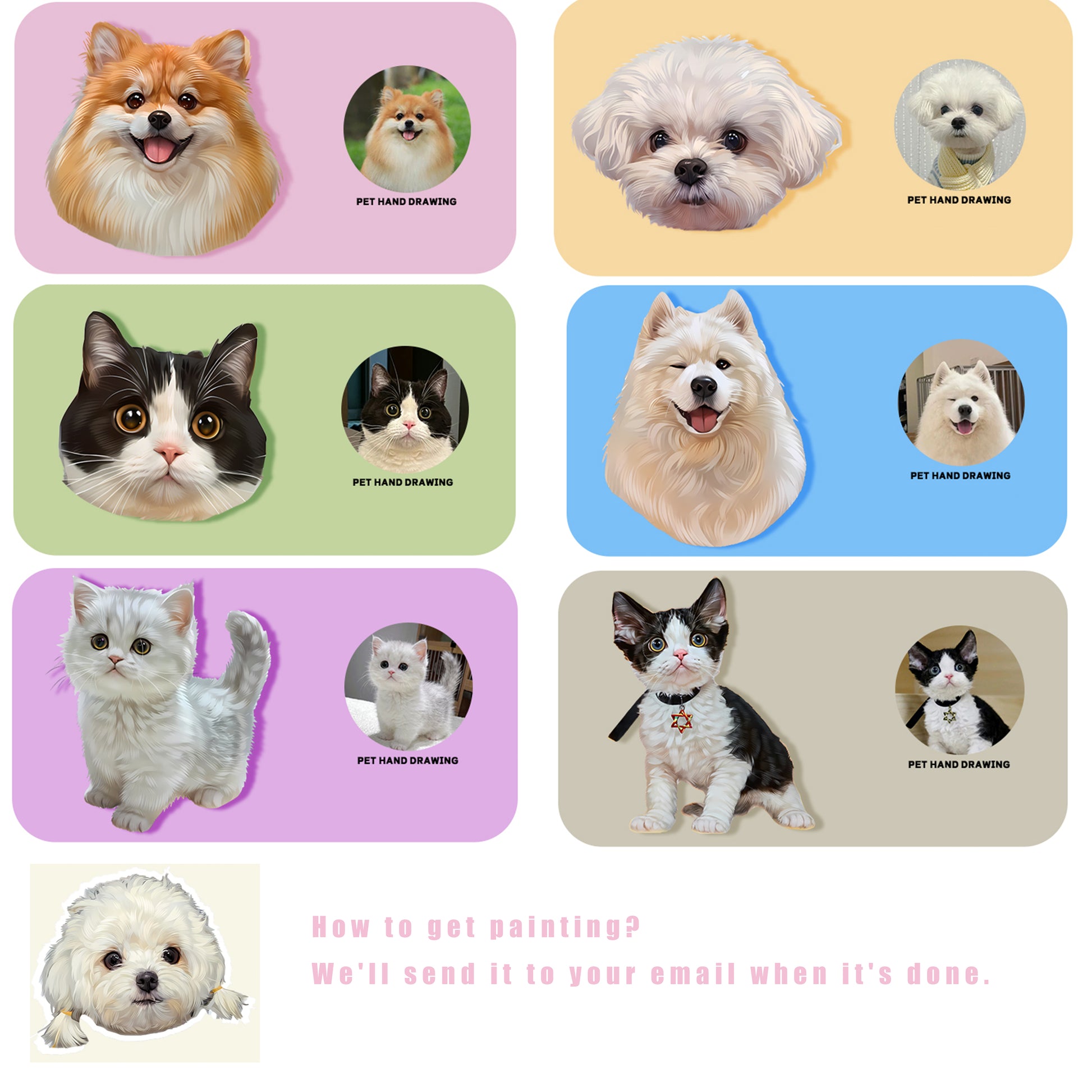 Personalized Pet Artwork - Digital Download - MEOWZLE