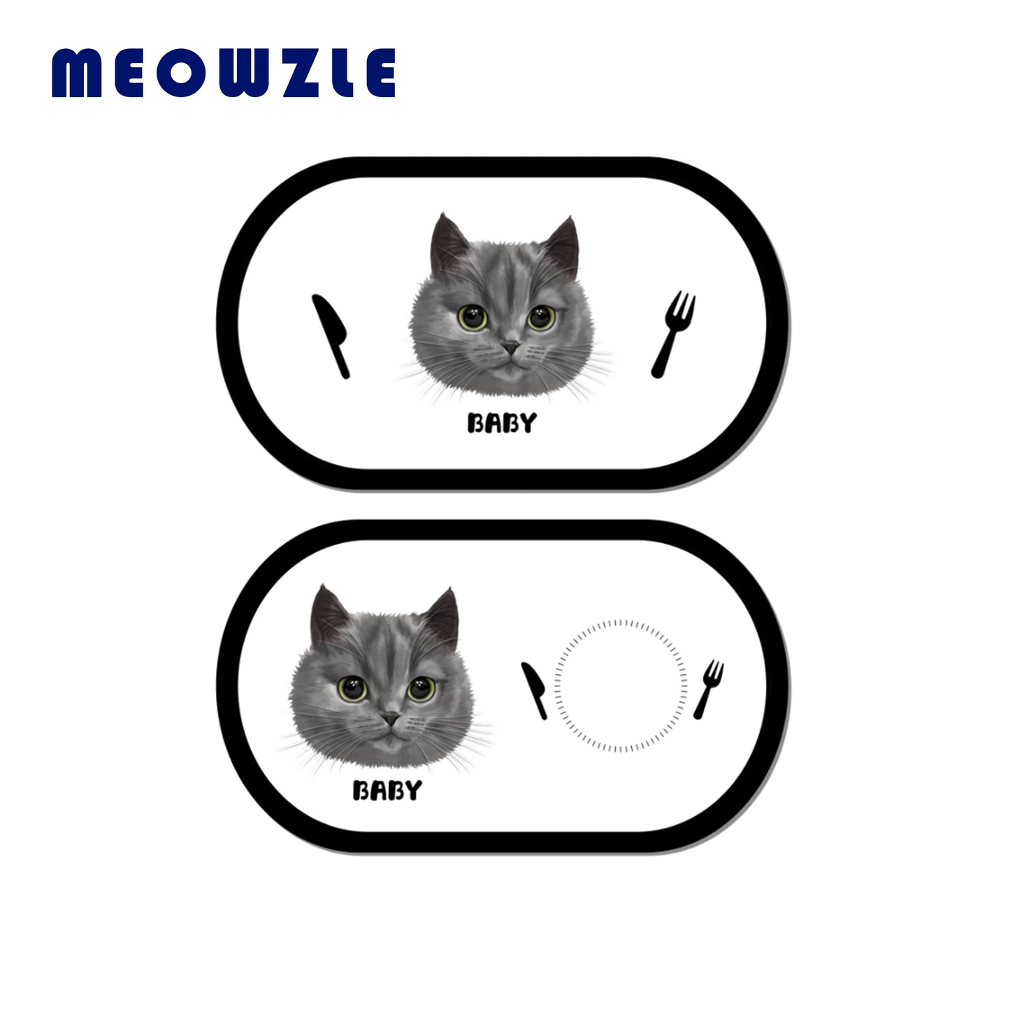 PET DINING MAT-Cocoa Swirl - MEOWZLE