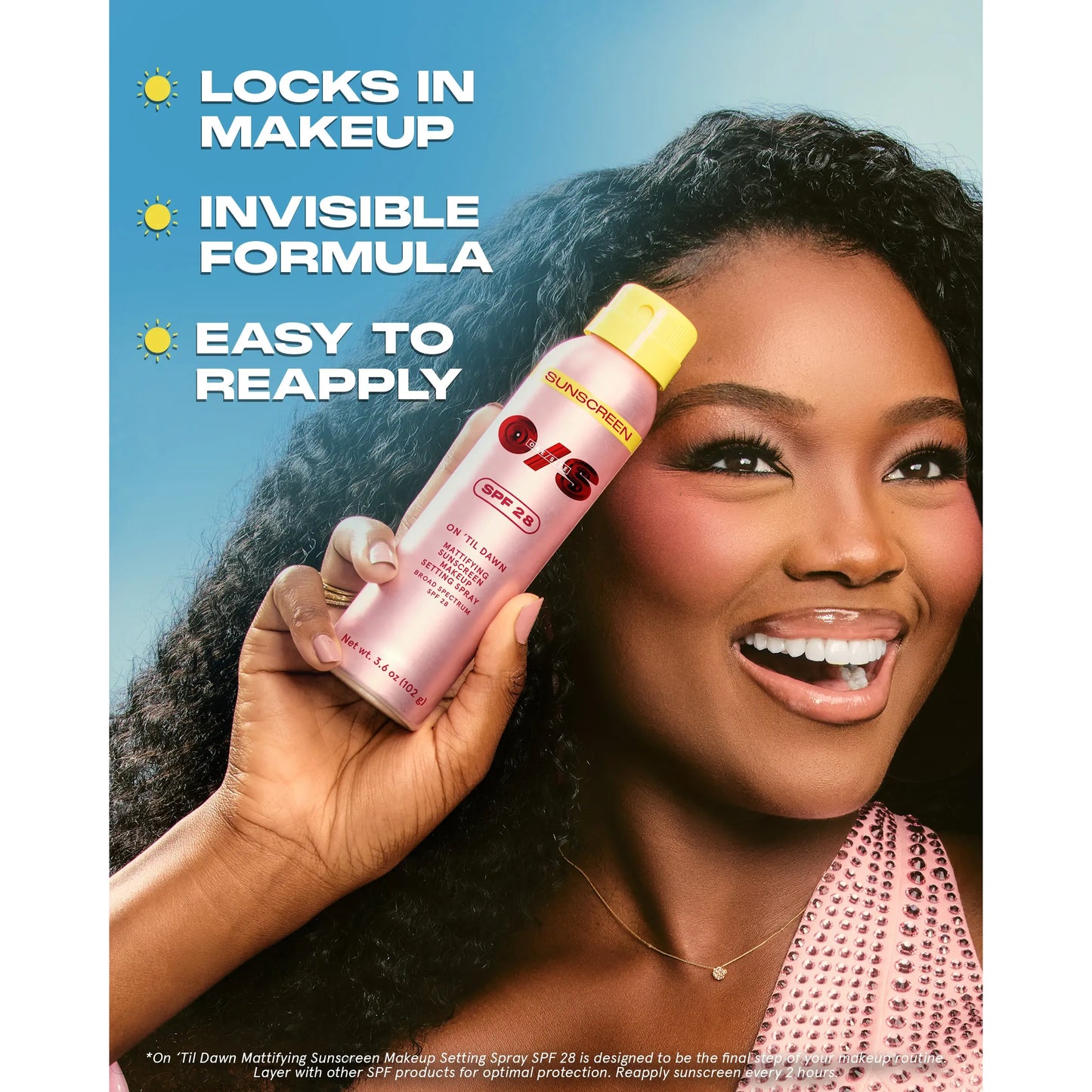 ONE/SIZE On 'Til Dawn Mattifying Sunscreen Setting Spray SPF 28