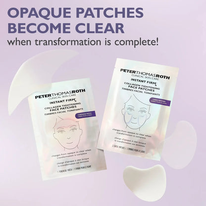 🔥Peter Thomas Roth Collagen Tightening Face Patches, Glass Skin Face Mask Color Changing