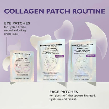 🔥Peter Thomas Roth Collagen Tightening Face Patches, Glass Skin Face Mask Color Changing