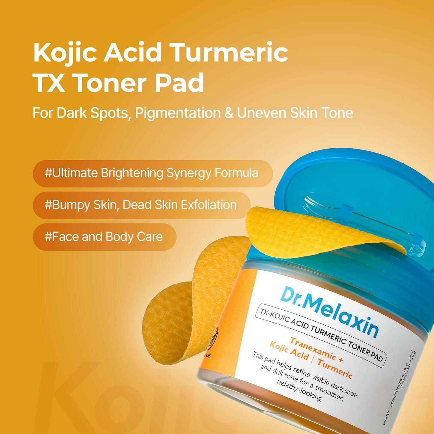 [Official] Kojic Acid Turmeric TX Toner Pad 70pads