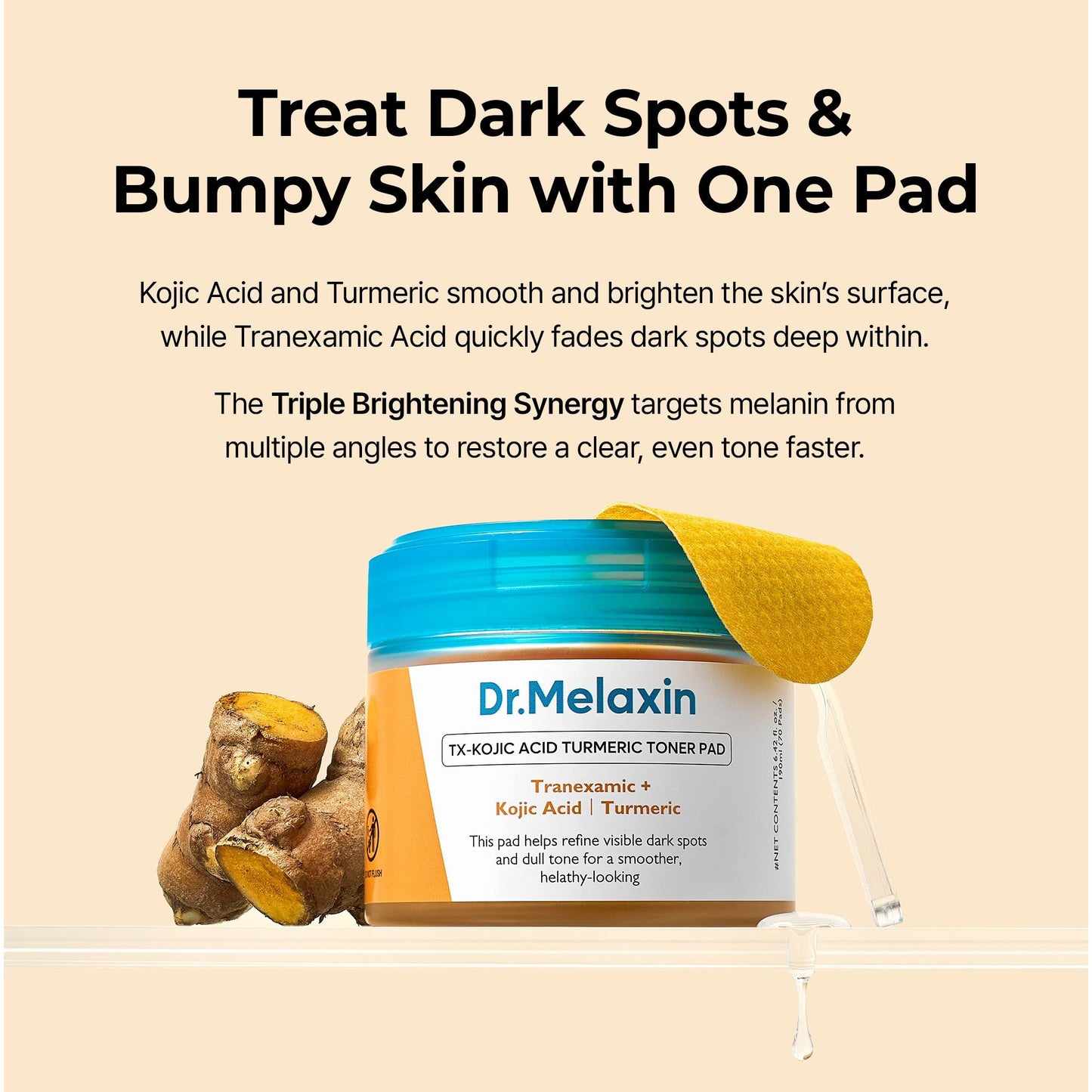 [Official] Kojic Acid Turmeric TX Toner Pad 70pads