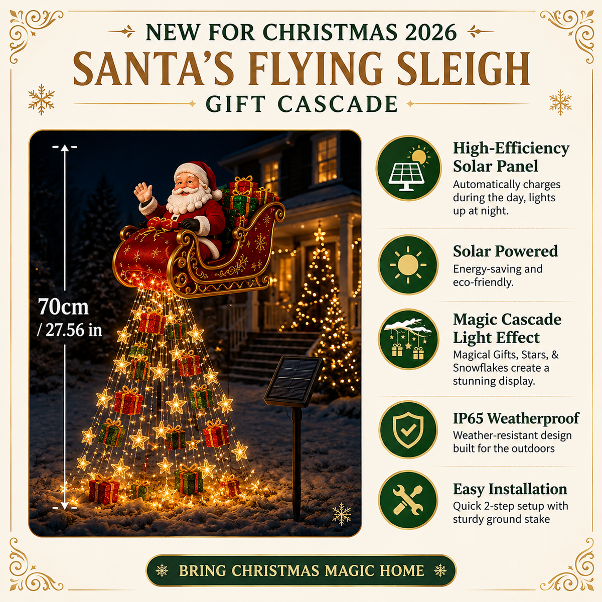 Solar Christmas garden lights - image 2