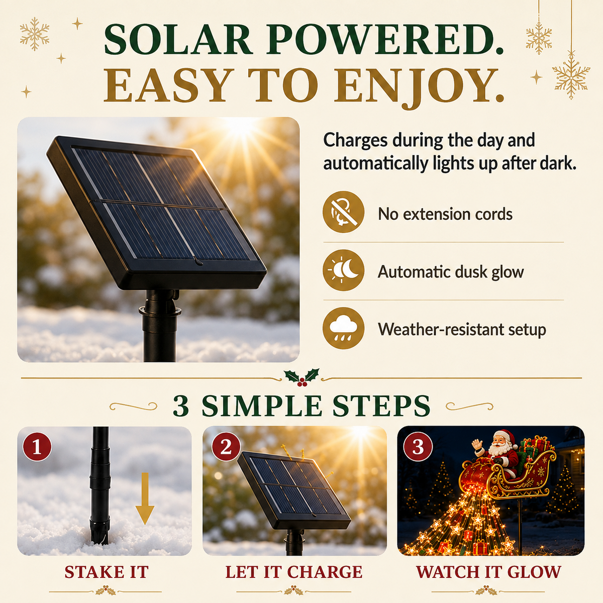 Solar Christmas garden lights - image 6